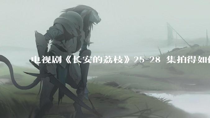 电视剧《长安的荔枝》25-28 集拍得如何？有哪些值得关注的剧情点？